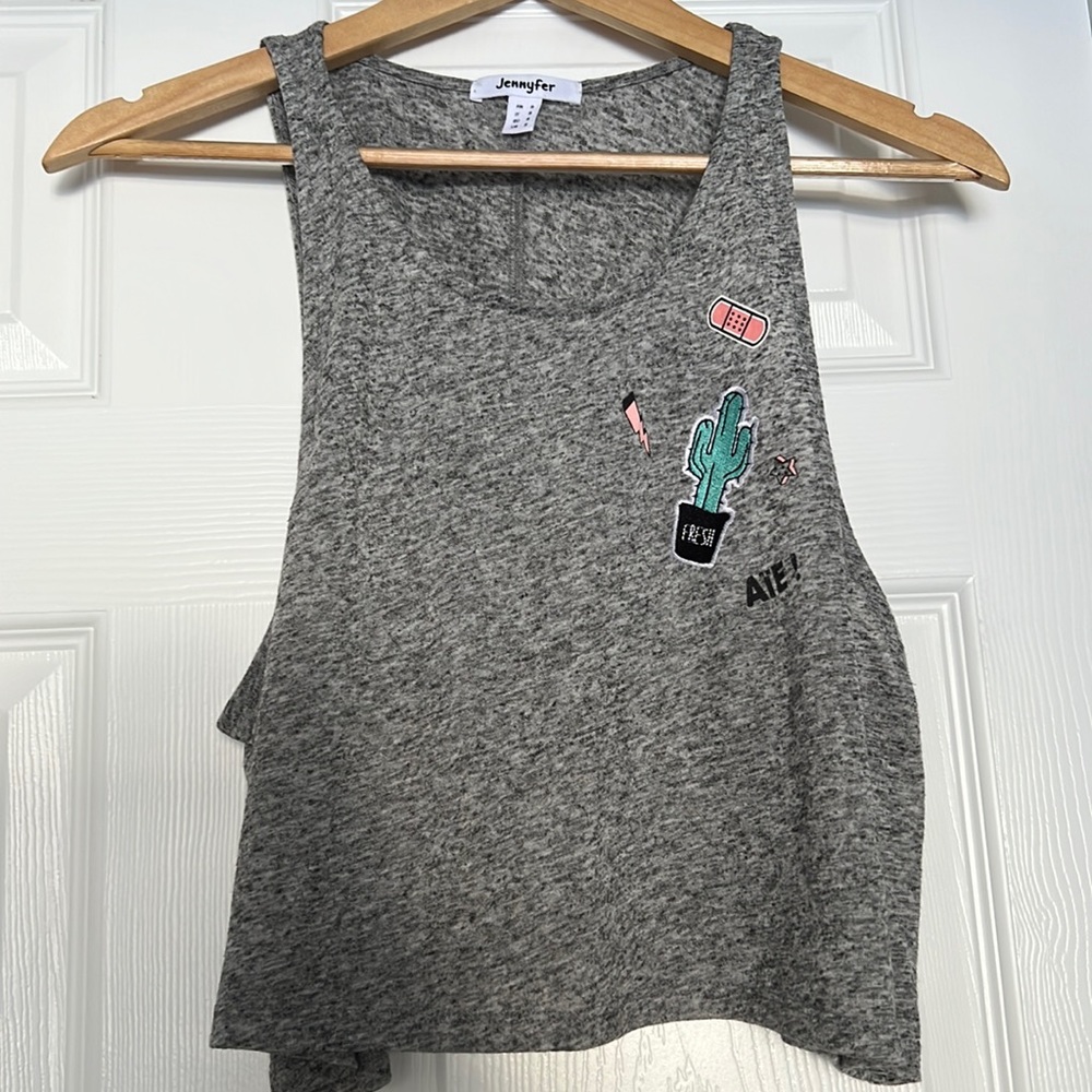 Like new - Jennyfer Worn once gray tank top